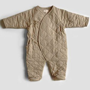The Quilted Suit in Sand